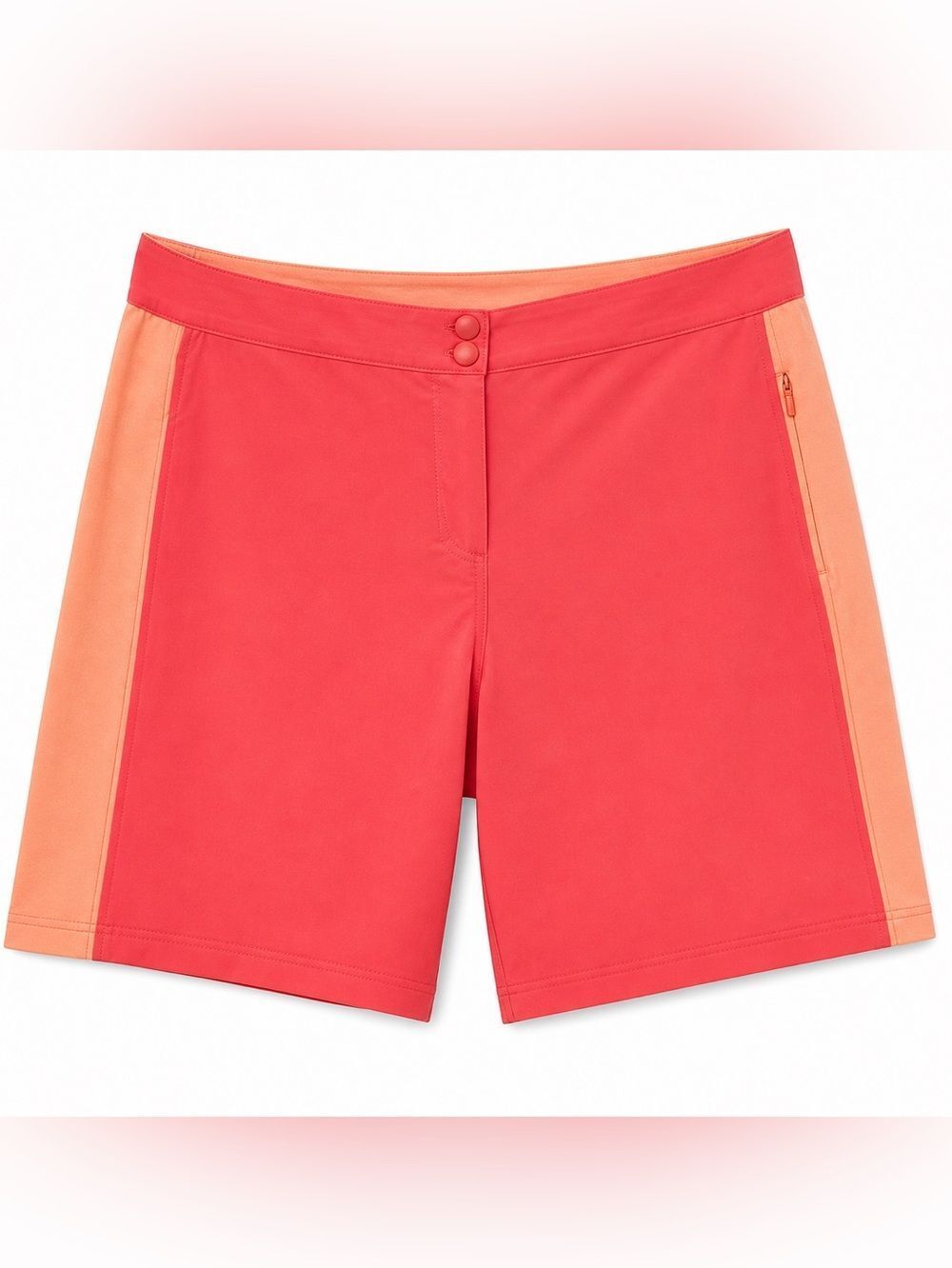 Eddie Bauer Athletic Hiking Shorts Coral Orange Outdoor Active Women 6
